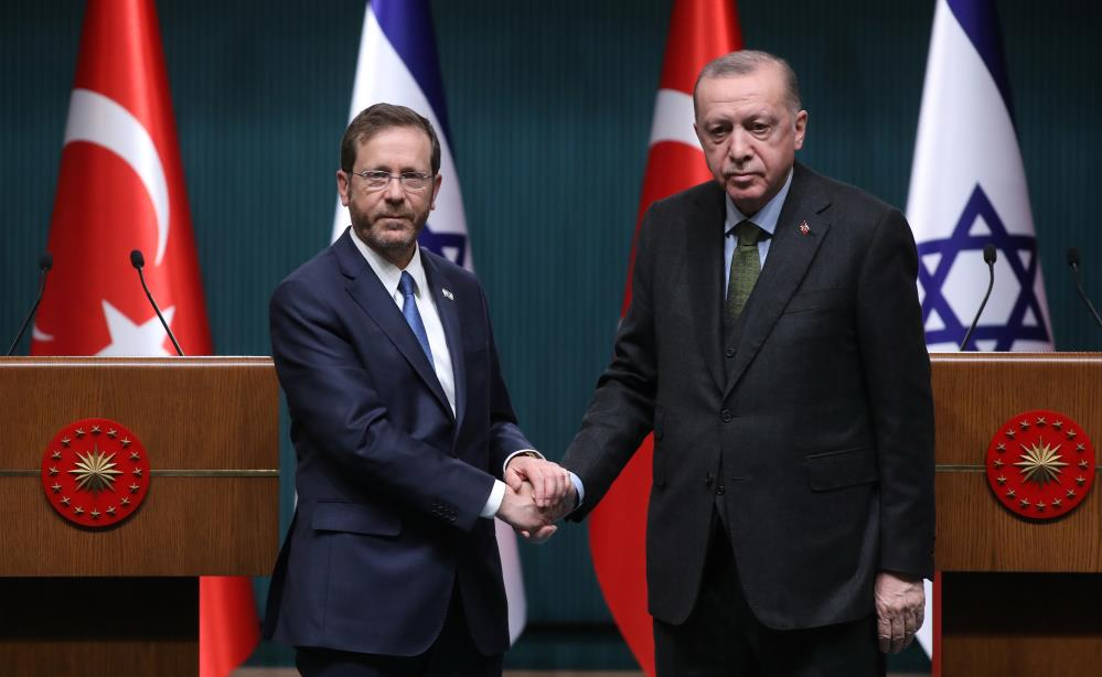 İsrail Cumhurbaşkanı Herzog’tan Cumhurbaşkanı Erdoğan’a teşekkür