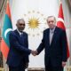 Maldivler Cumhurbaşkanı Muhammed Muizzu ile Cumhurbaşkanlığı Külliyesinde bir araya geldi.