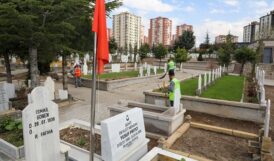 Kayseri Talas’ta mezarlıklara bakım