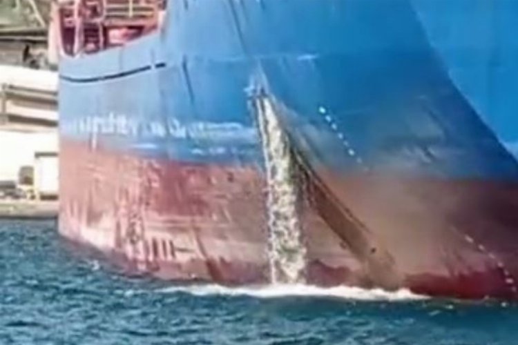 İzmit Körfezi’ni kirleten gemiye 5 milyon lira ceza